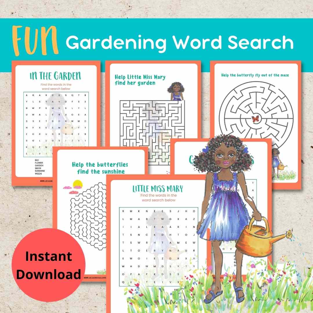 Little Miss Mary - Printable Activity Kit | African-Caribbean | African-American Girl - Miss Brooks Loves Books