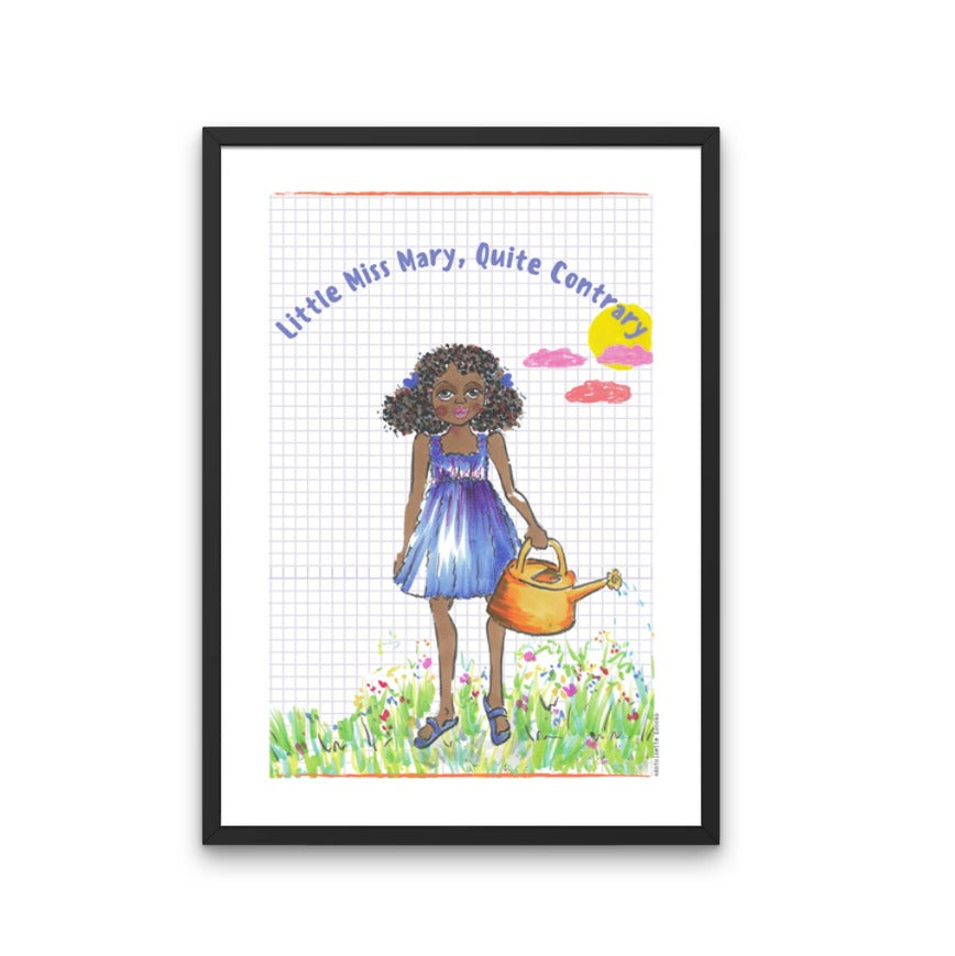 Little Miss Mary - Printable Wall Art - Miss Brooks Loves Books
